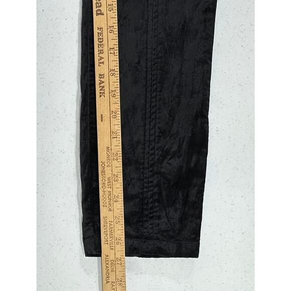 Anthropologie Velvet Ankle Pants The Essential Slim Size 0 (27x27) Black Skinny - Picture 10 of 11